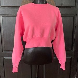 Florescent pink TNA sweat-top